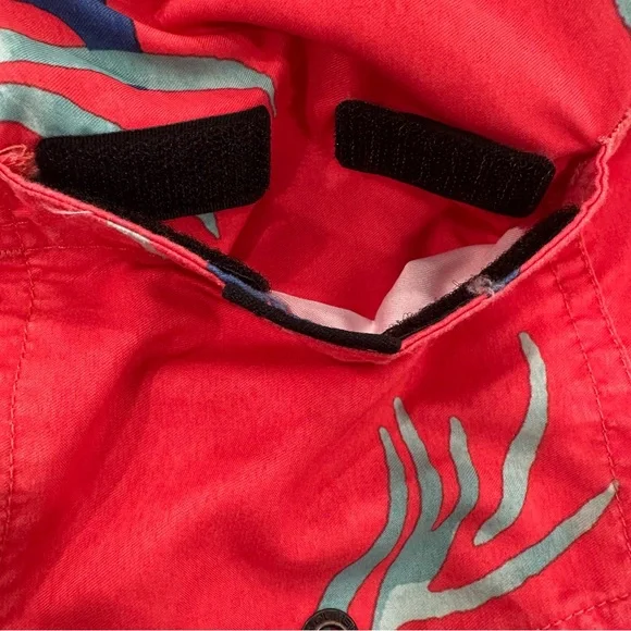 Quiksilver Boys Red Floral “Everyday Mix Volleyball” Swim Trunks Size Large 14 - Picture 7 of 12